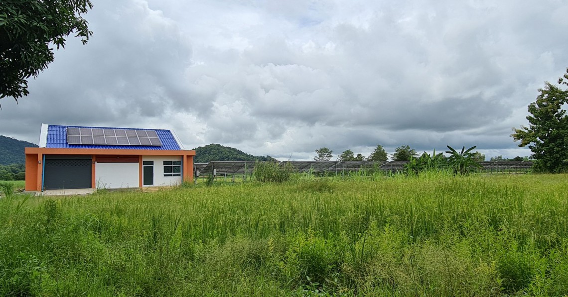 ติดตั้งระบบไฟฟ้า Solar Offgrid 10KV พร้อมอุปกรณ์ สำหรับสถานีสูบน้ำด้วยไฟฟ้าพลังงานแสงอาทิตย์ชนิดหอยโข่งขับด้วยมอเตอร์ไฟฟ้าบ้านนาบ่อคำ จ.กำแพงเพชร